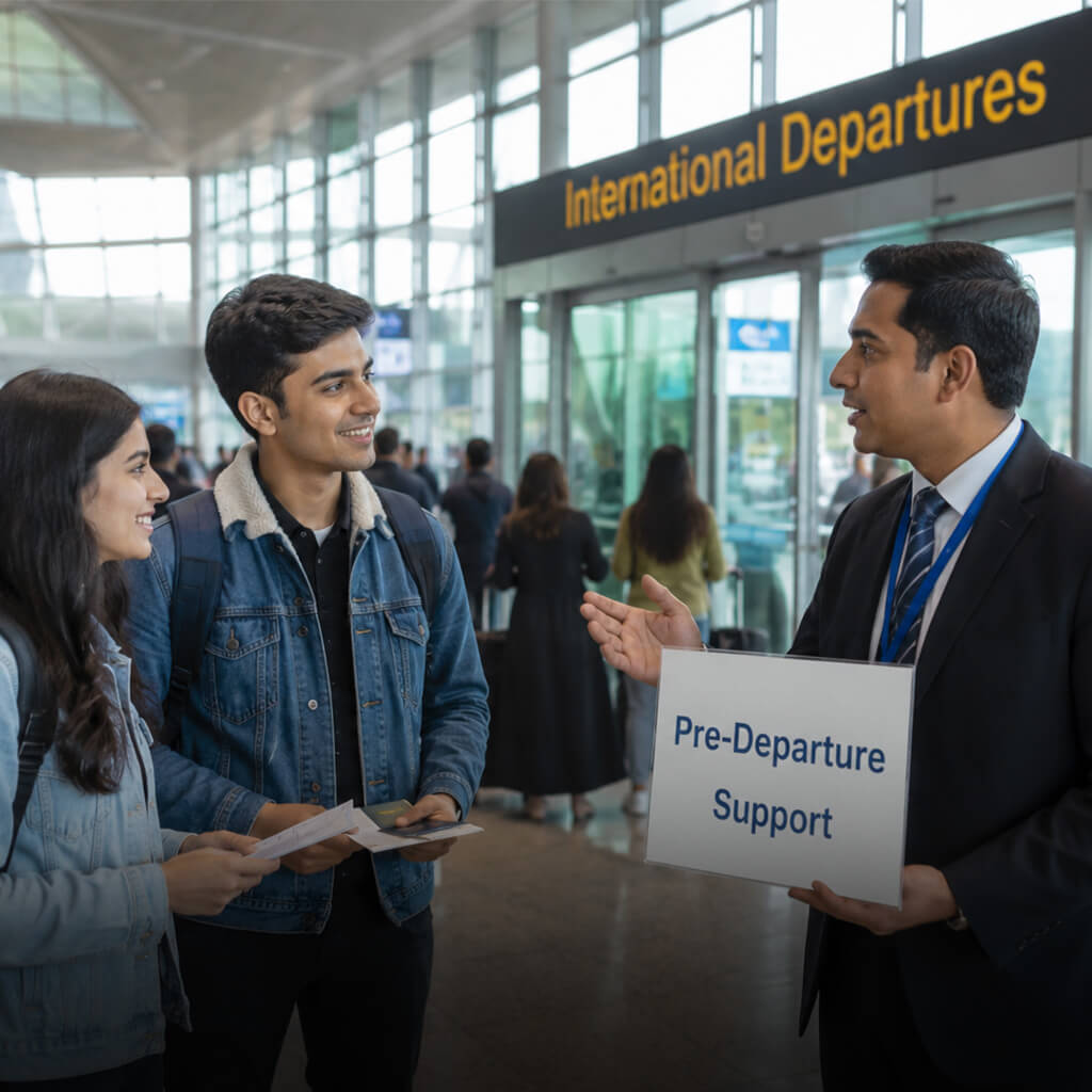 Student Arriving at Airport